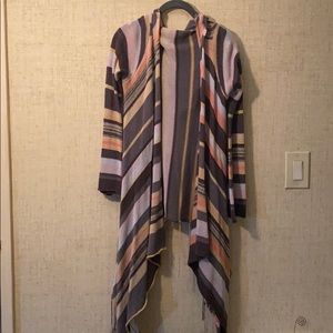 Goddis Knits Wrap Sweater with Hood